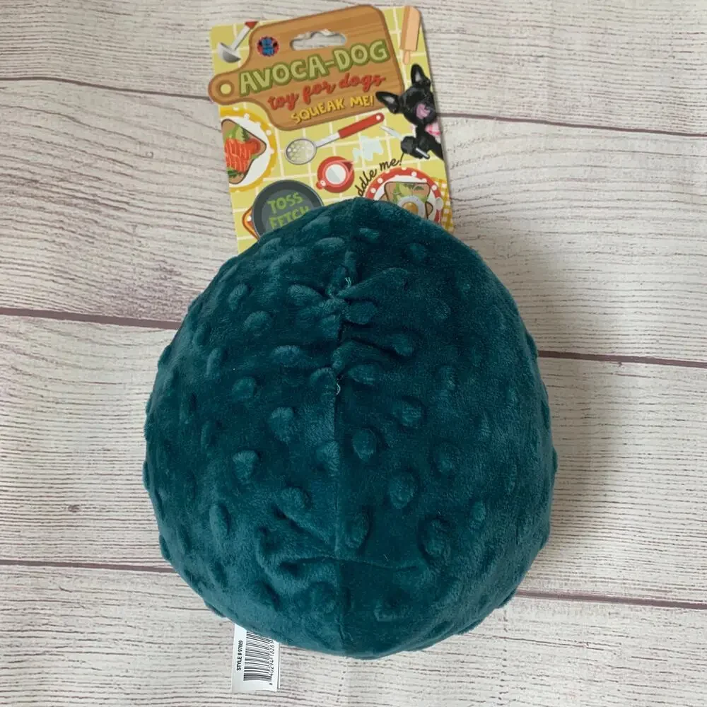 Avocado Dog Toy Avoca-Dog with Squeaker by Bow-Wow Pet Products Toss Fetch Play